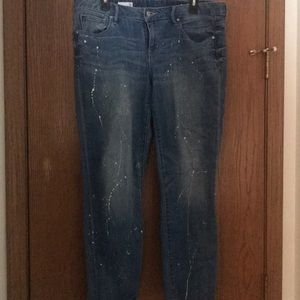 GAP paint splatter Jeans